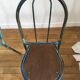 Industrial chair made of wood and metal