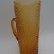 Large vintage amber glass decanter