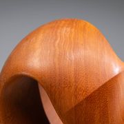 Abstract sculpture with organic flowing curves
