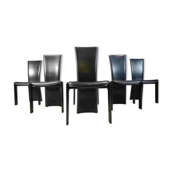 6 chaises de salle à manger par Pietro Costantini, années 1980