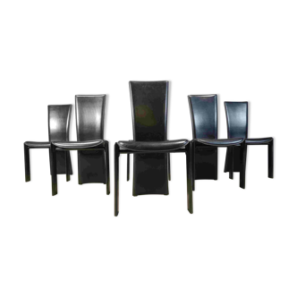 Vintage dining chairs by Pietro costantini, 1980s, set of 6