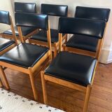 Set of six vintage Scandinavian chairs