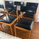 Lot de six chaises Scandinave vintage