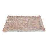 Assiette à gâteau en verre design arbre des quatre saisons vintage de Riedel Glas, années 1970