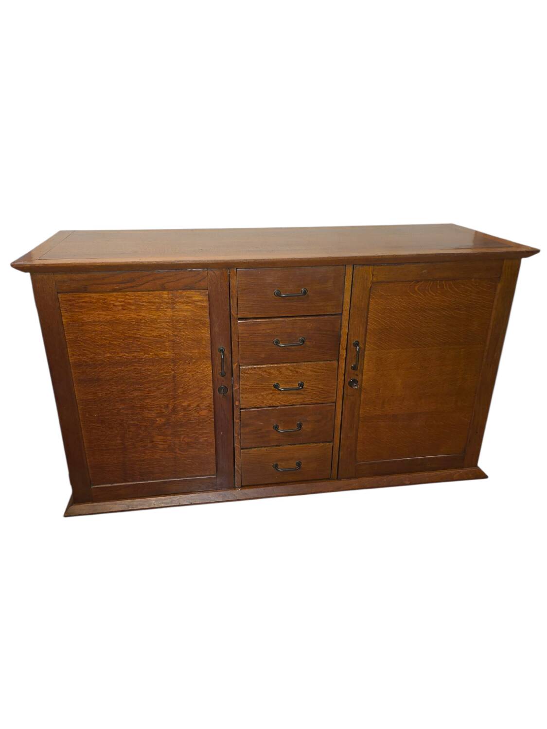 Vintage oak enfilade from the 1960s.