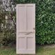 Old solid wood entrance door H225xW86cm right-hand push