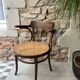 armchair signed Fischel wood turned early 20th century