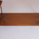 Wall shelf in oak and copper from the 50s