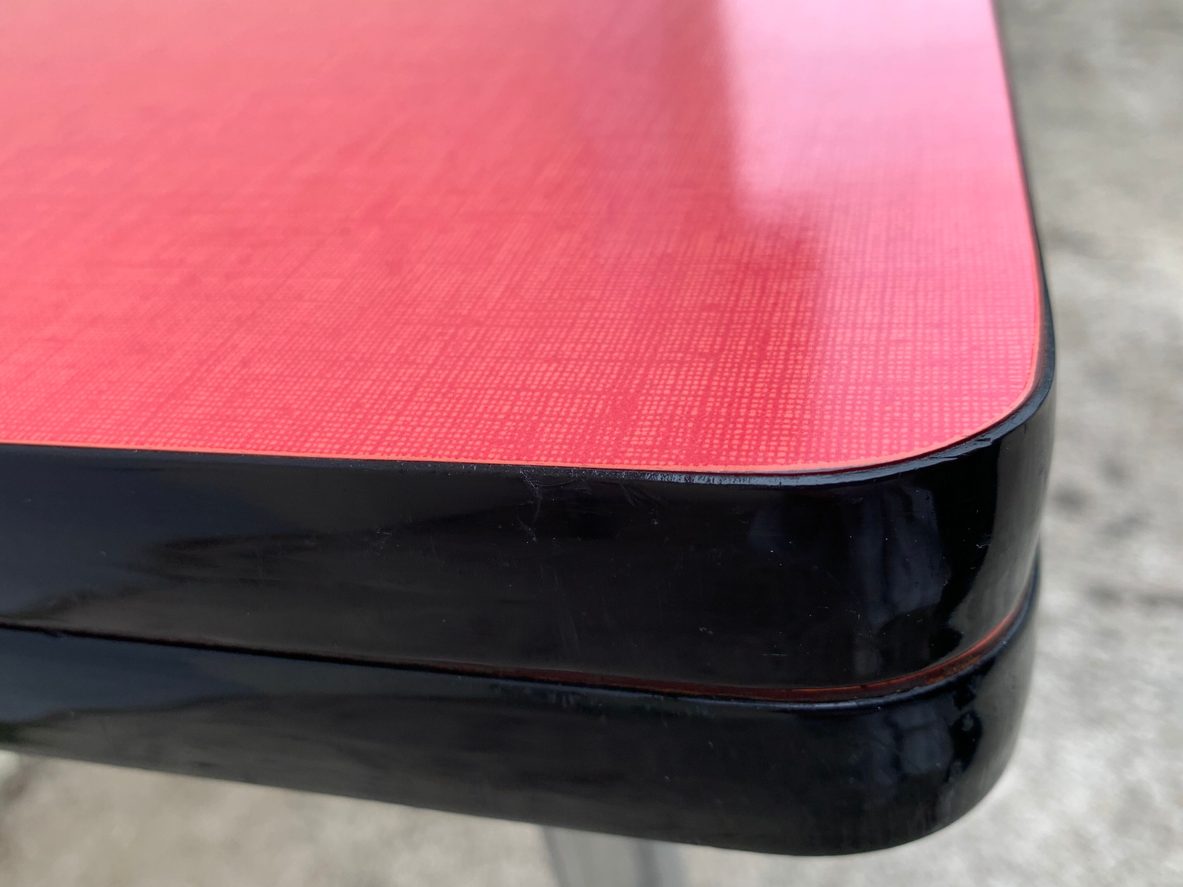 Red Formica table