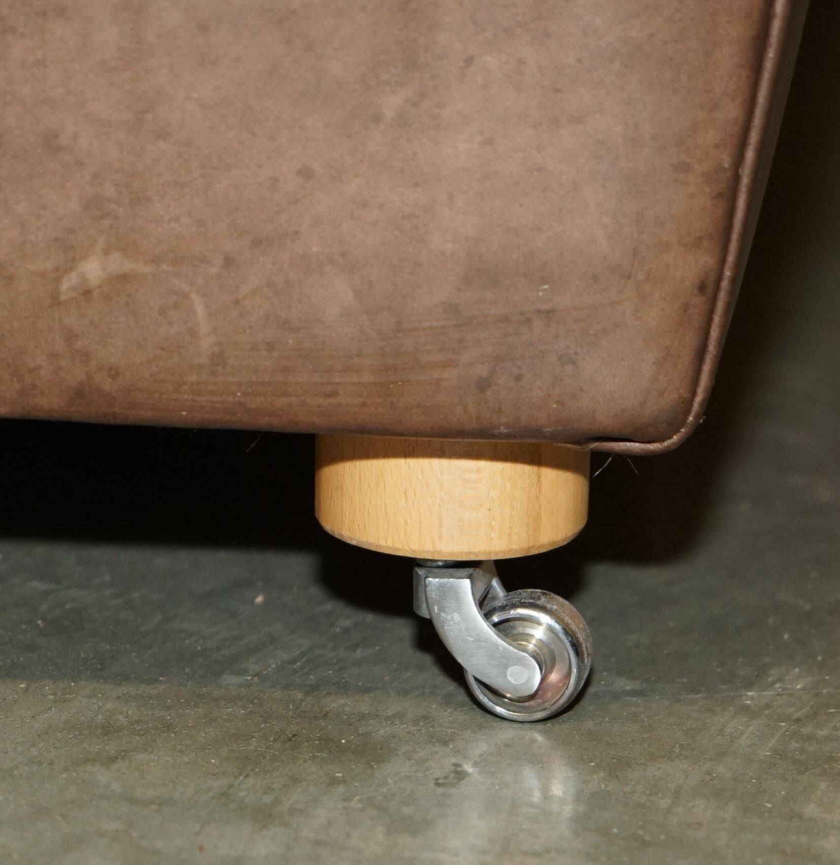 Large leather loveseat Terence Conran Chelsea