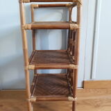 Light rattan shelf with canning