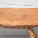 Tripod wood table, root table, natural wood table, vintage coffee table, brutalist