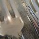 12 silver plated table forks by Boulenger, Art Nouveau Chardons