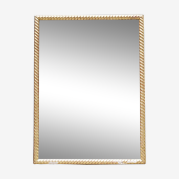 Antique gilded wood mirror 70cm x 52cm