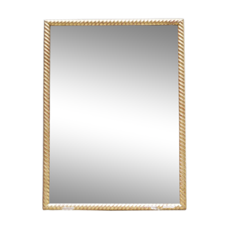 Miroir ancien en bois doré 70cm x 52cm