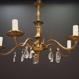 Lustre en laiton, design danois, années 1960, production : Danemark