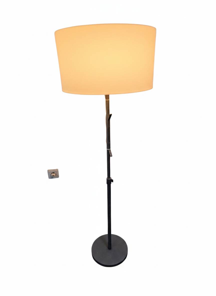 Lampadaire Space Age design 1970  Abat-jour Ø48cm