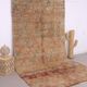 Peach Vintage Moroccan Rug 190 x 352 cm - Berber Wool Rug - Handmade Rug