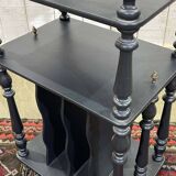 Blackened wooden music stand from the late 19th century