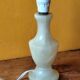 Lampe en pierre marbrée  beige -  petite lampe albâtre