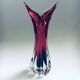 Czech Crystal Art Glass Beak Vase by Jozef Hospodka for Chribska Glassworks, 1950s