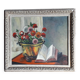 Antique oil painting depicting a still life