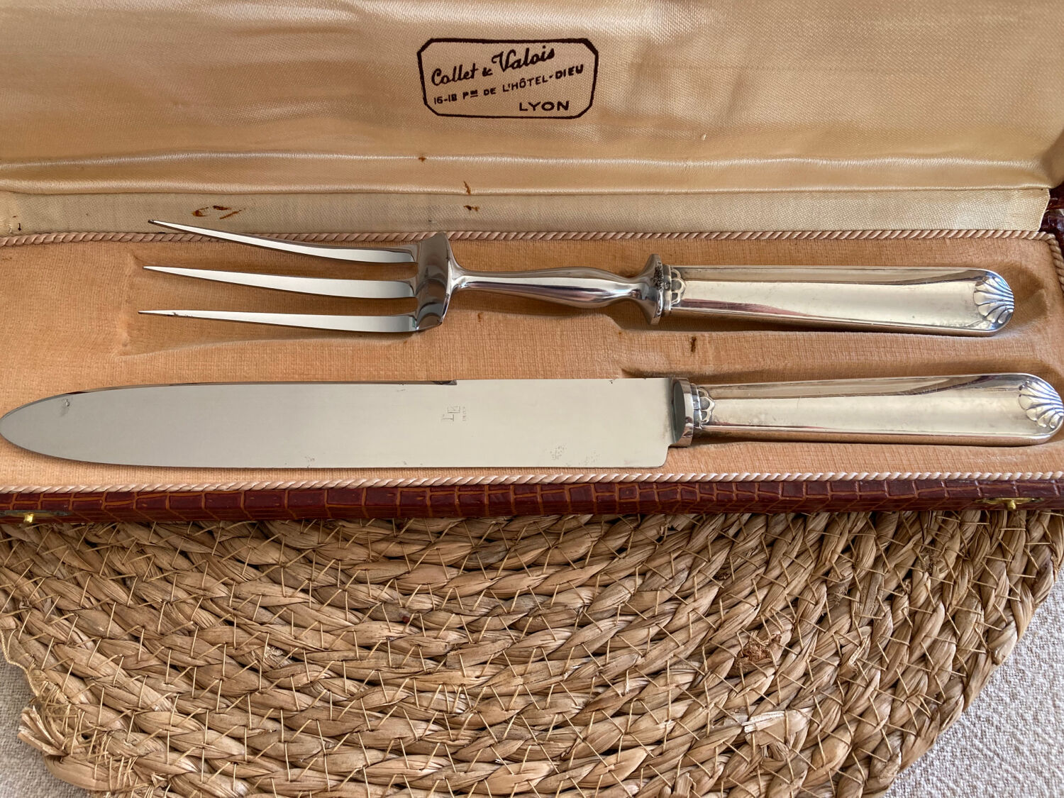 Silver and stainless cutlery service Collet & Valois