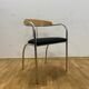 Dining set, mid-century, chrome tube frame, 1980s