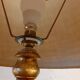 Lampe bois doré 1970