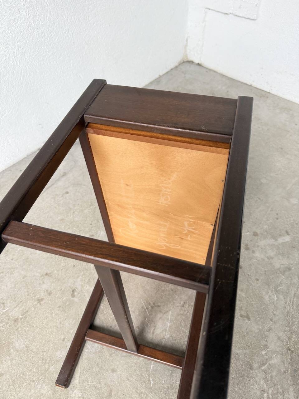 Jacques Hauville bedside table Roche Bobois mahogany