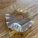 Set of 2 old opalescent bobèches