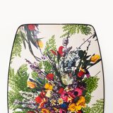 Table bass pattern floral spindle feet