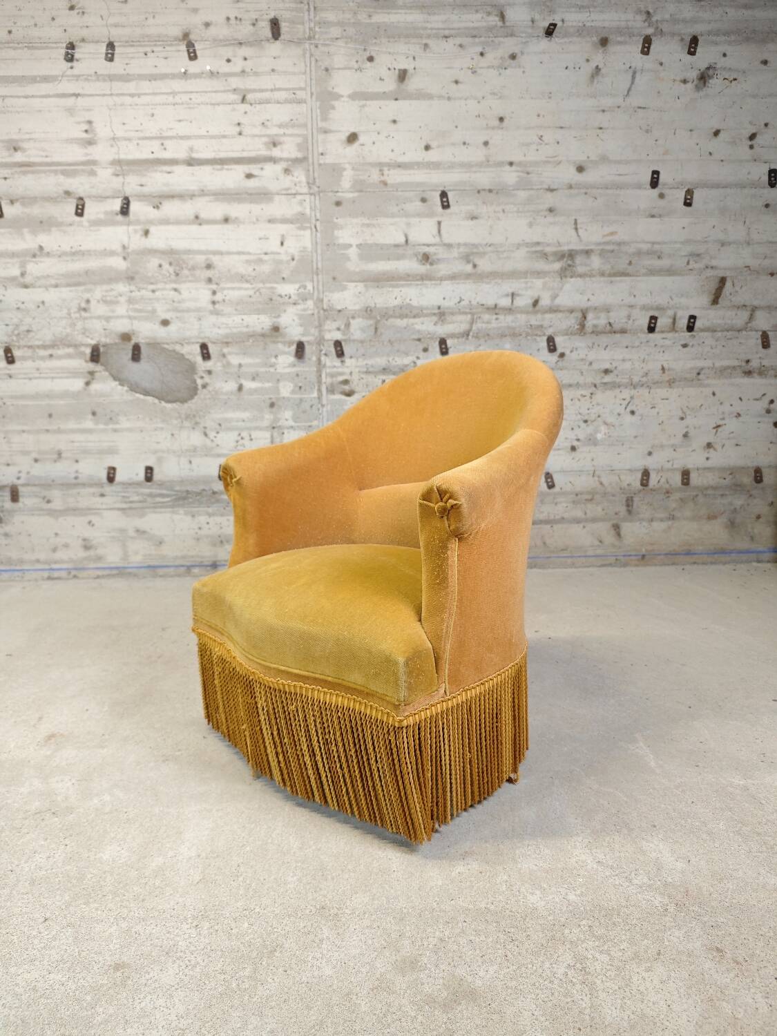 Golden yellow armchair