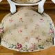 Upholstered armchair with cross-stitch in the Louis XVI style, 19th century.