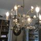 Antique metal chandelier