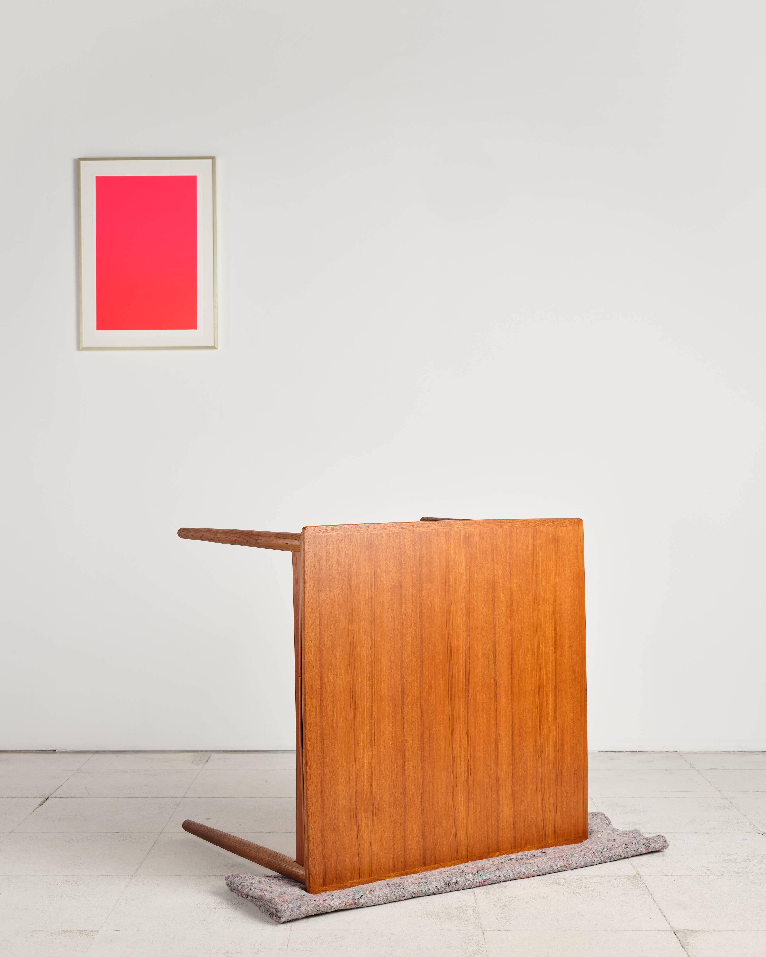 Extendable teak table by Poul Hundevad, Denmark