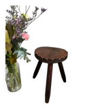 Vintage rustic tripod stool