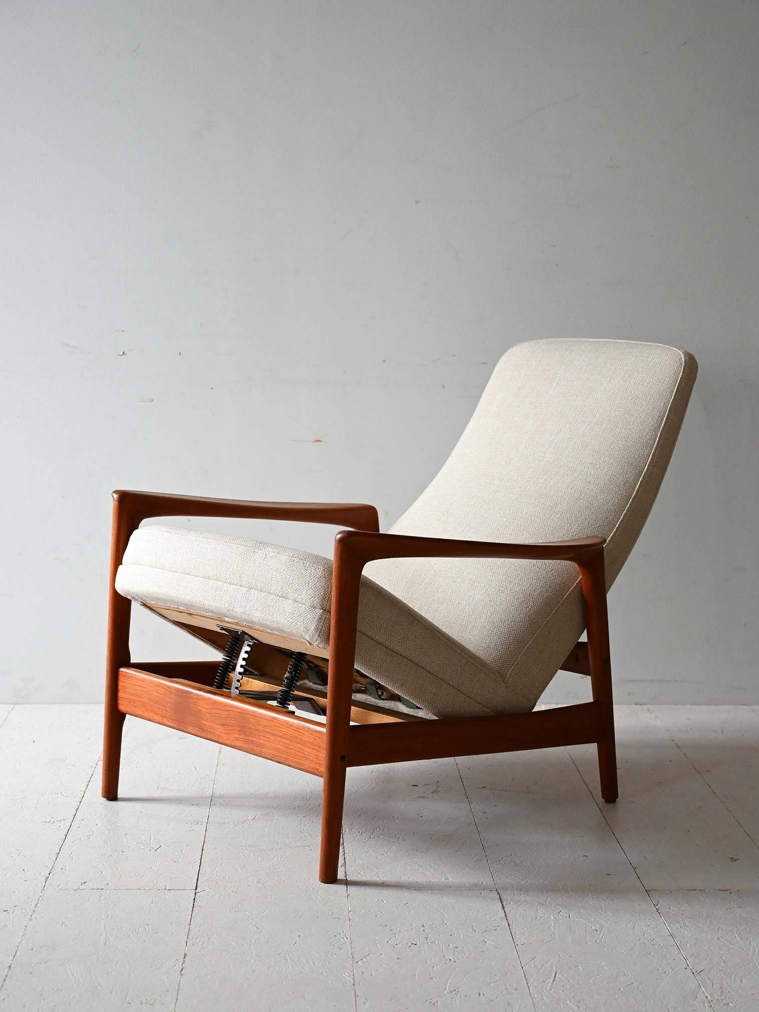 Scandinavian teak armchair by Alf Svensson for DUX