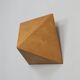 Plywood Pyramid Wall Sculpture – Geometric Hanging Art, Europe, 1970s