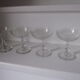 Set of 4 old champagne glasses