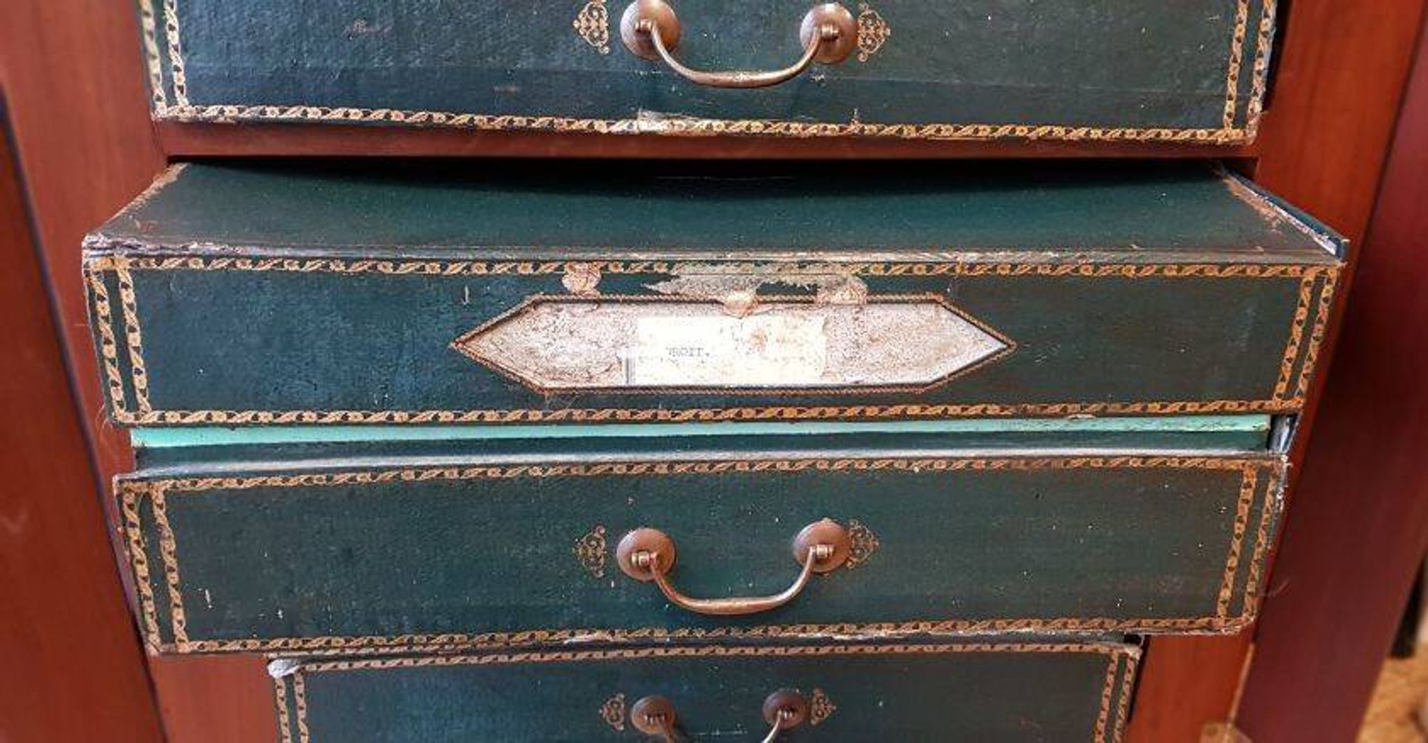 Meuble de rangement, cartonnier en acajou