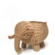 Rattan basket cache pot elephant 60s