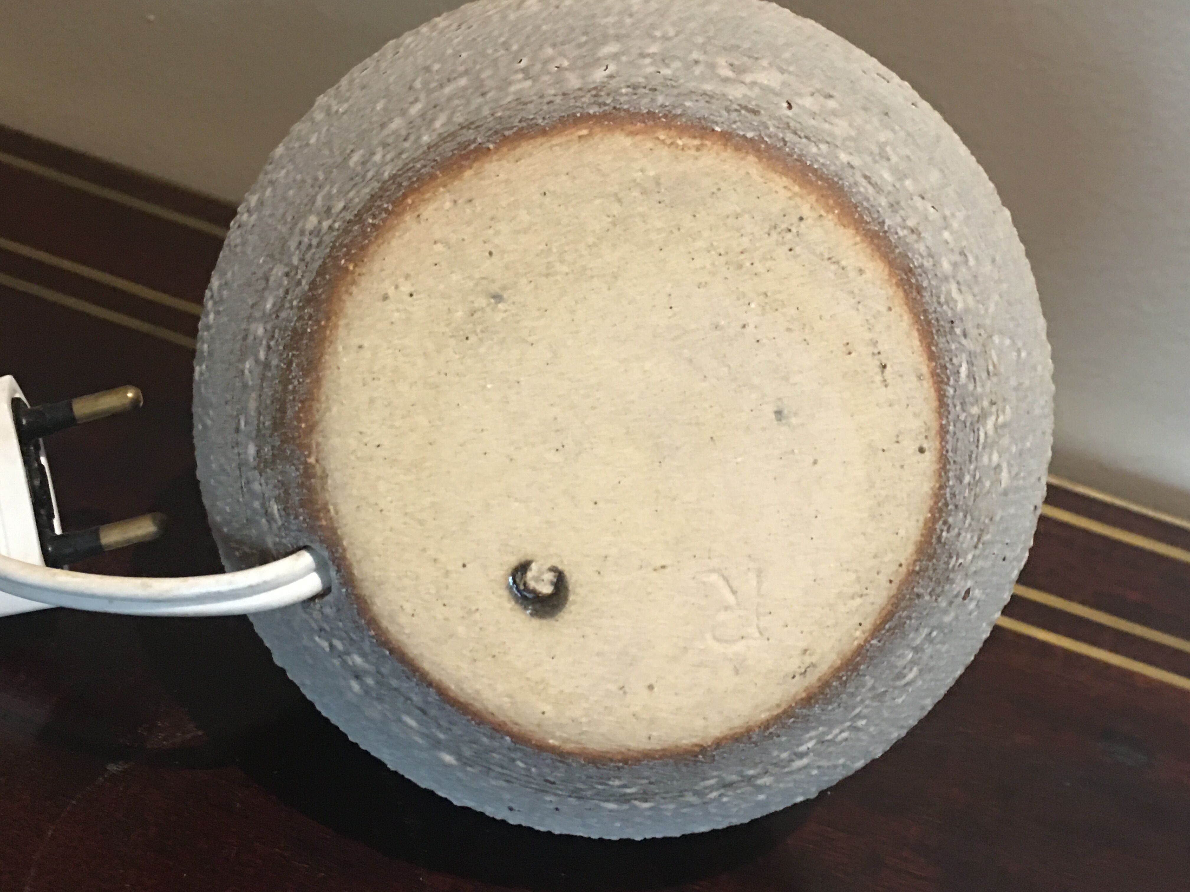 Vintage lamp foot signed