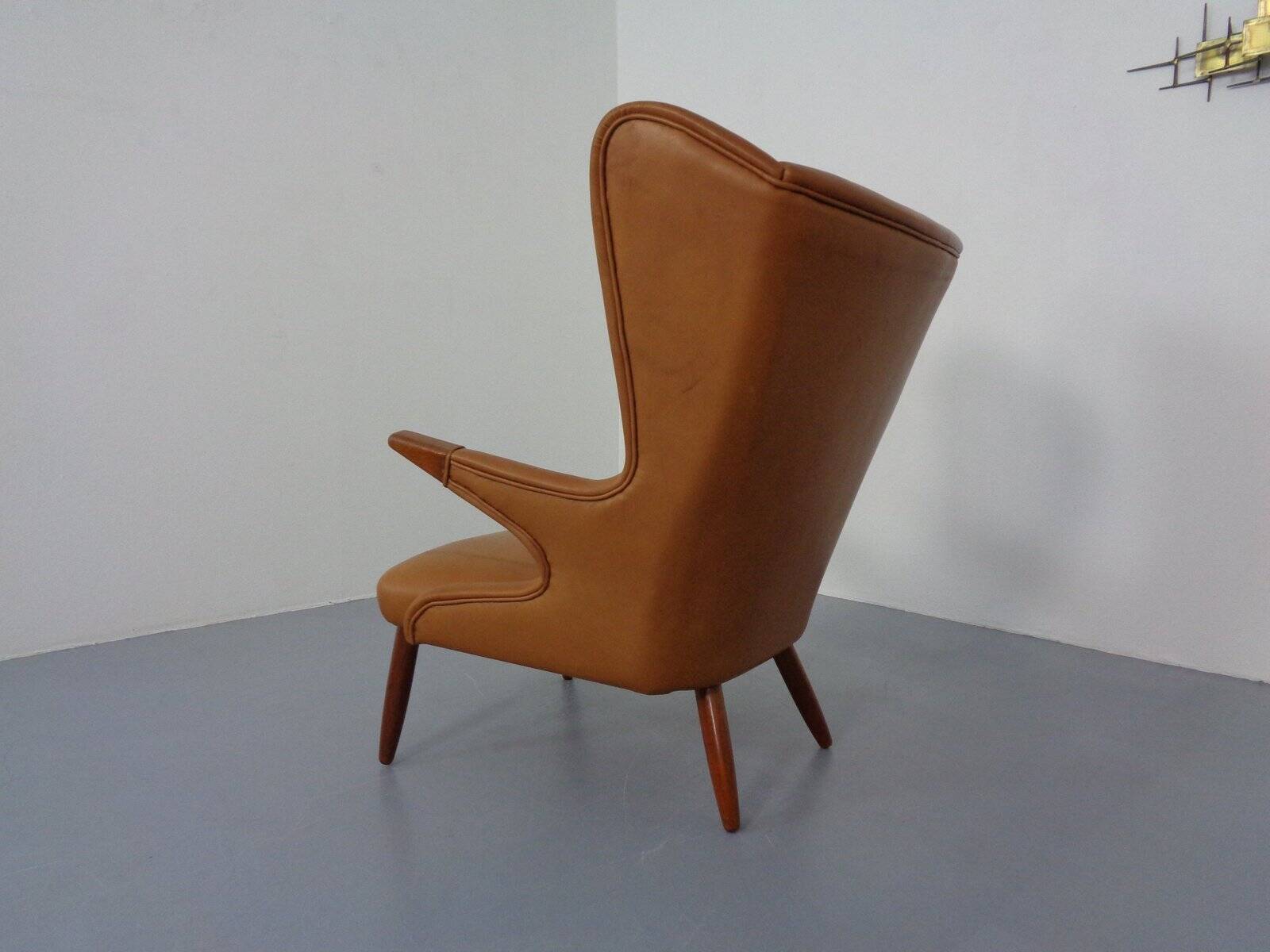 Teak and leather armchair by Svend Skipper for Skippers Møbler, Denmark, 1960s
