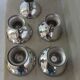 5 coupes à glace anciennes en inox