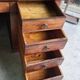 BUREAU A 9 TIROIRS EN NOYER 1900