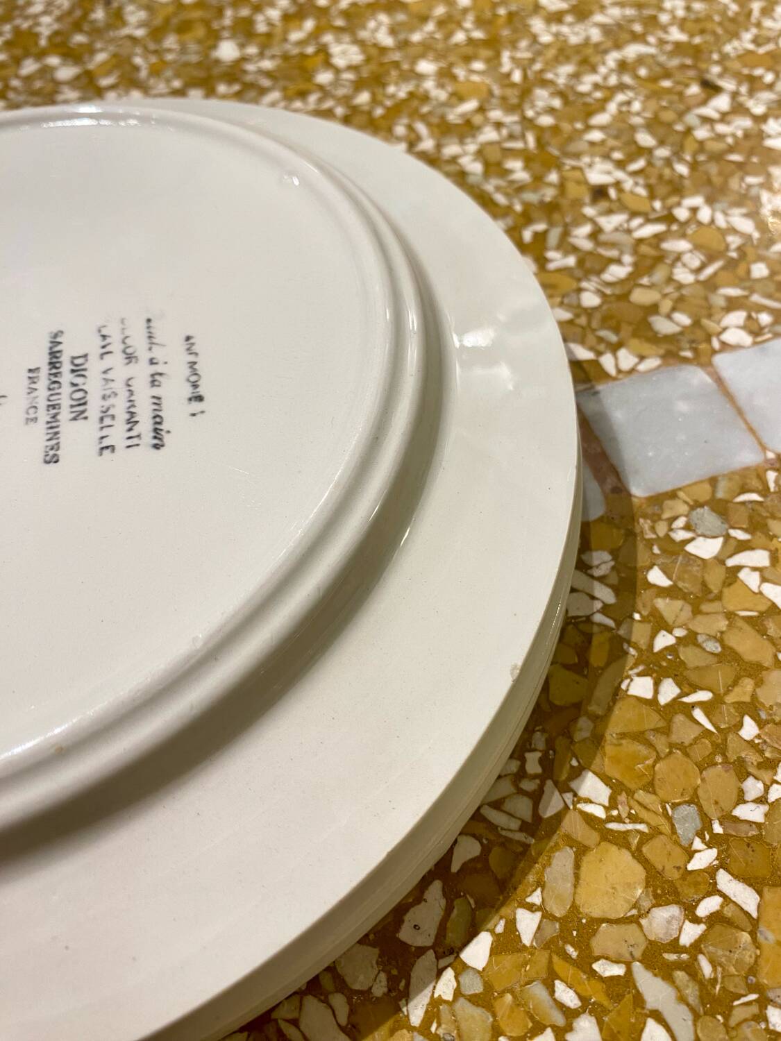 Set of 6 Anemone dessert plates from DIGOIN Sarreguemines