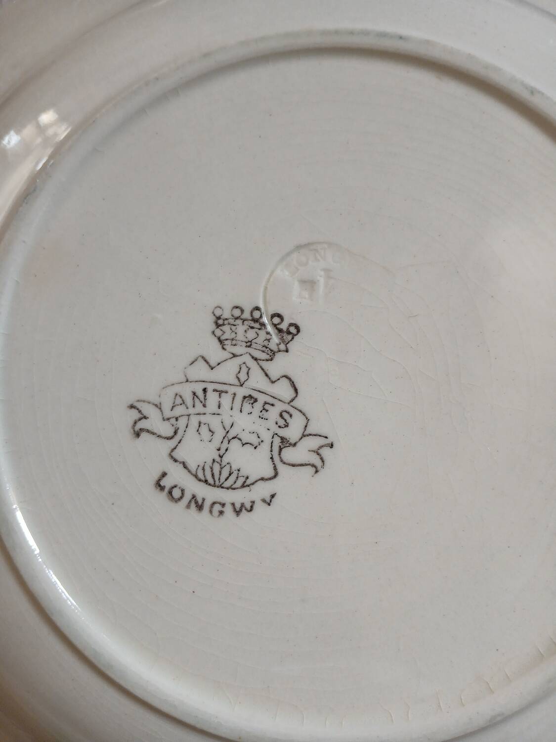 3 antique Longwy deep plates