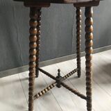 Antique English Side Table Bobbin