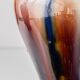 Belgian Art Deco Ceramic Table Lamps, Pair, Flambé Drip Glaze, New Silk Shades